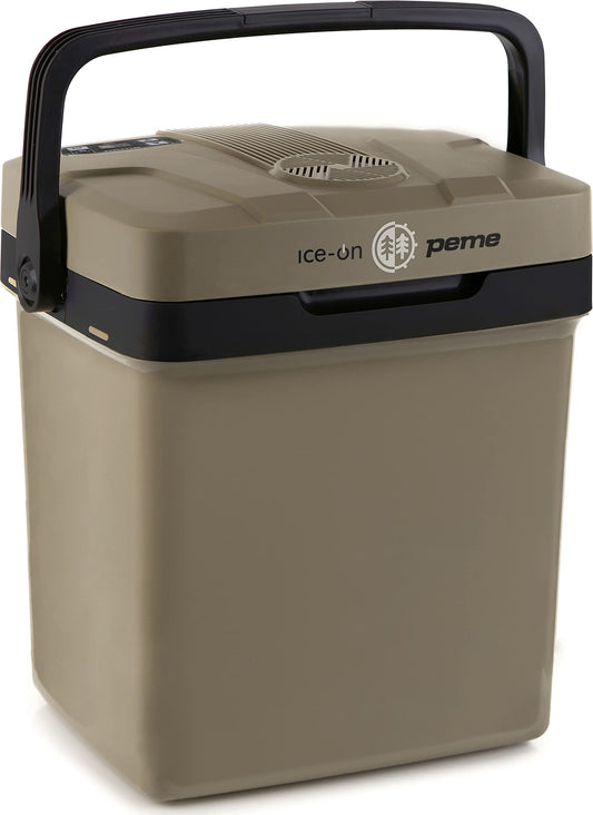 peme Essential Auto Kühlbox 22,9L - Elektrisch 12V/230V. Rechteckige Kühlbox zum mobilen Kühlen von Speisen und Getränken.