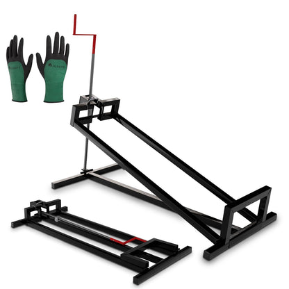 Juskys Rasentraktorheber 400 kg 45° Hebebühne – Schwarz