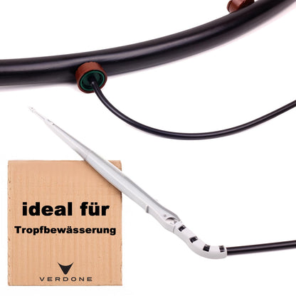 Verdone PE-Rohr 16 mm 50 m PN6 Bewässerungsrohr für Tropfbewässerung