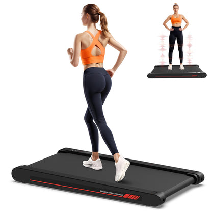 Sperax 3-in-1 Walking Vibration Pad, Laufband für Zuhause, rot-schwarz, mit LED-Display