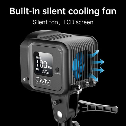 GVM LED Videoleuchte 80W COB Studiolicht - Bi-Color