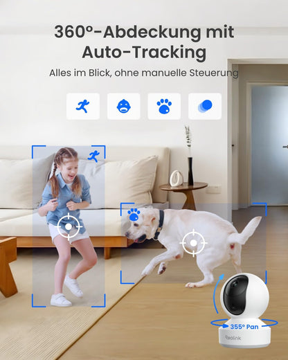 Reolink E1 Pro 3K Überwachungskamera Innen, WLAN, schwenkbar