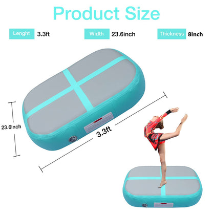 PPXIA AirBlock aufblasbarer Gymnastikblock mit Pumpe – 100x60x20cm