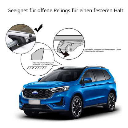 Amazon Basics Dachträger Querträger 132cm - bis 117cm Spannweite