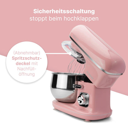 Bomann Küchenmaschine KM 6030 CB 1100W 5L - Pink
