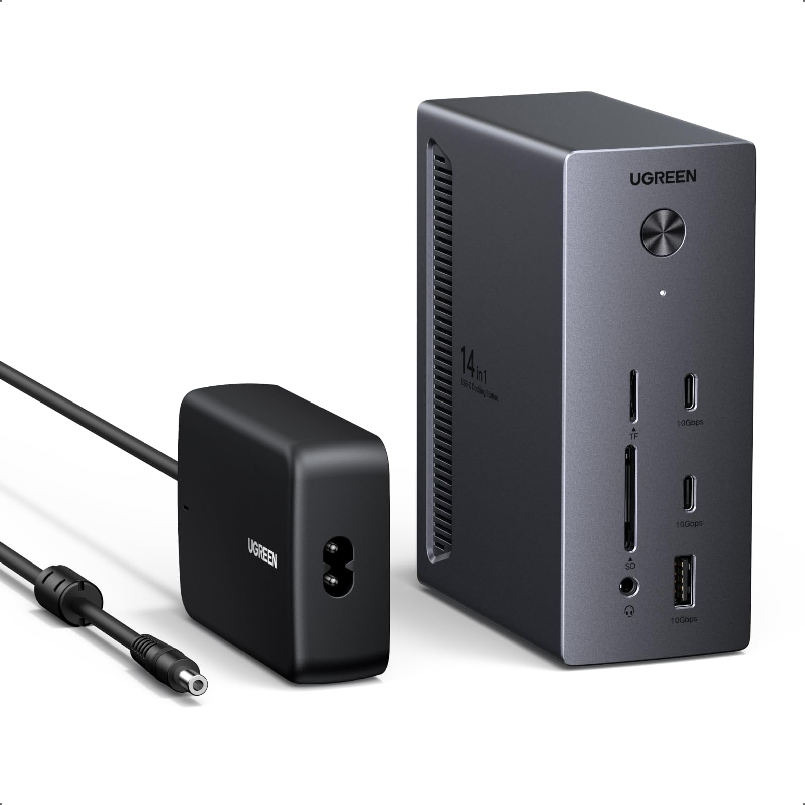 UGREEN Revodok Pro USB-C Dockingstation CM843 Triple Display 100W mit zwei HDMI- und einem DisplayPort-Anschluss