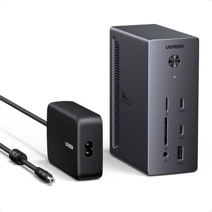 UGREEN Revodok Pro USB-C Dockingstation CM843 Triple Display 100W mit zwei HDMI- und einem DisplayPort-Anschluss