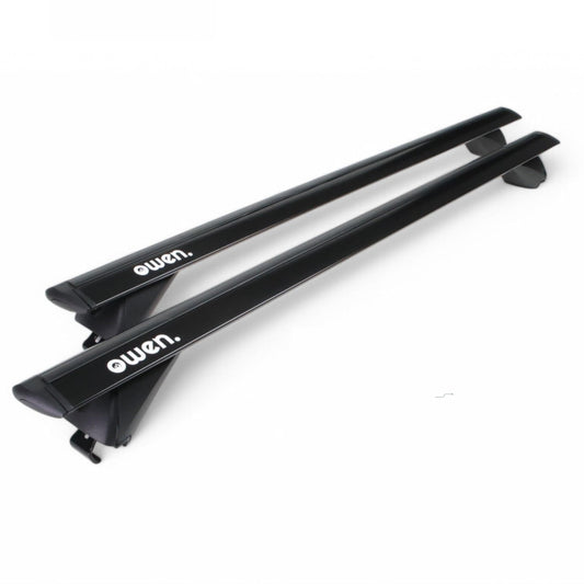 Owen Dachträger 3.0 Pro - Schwarz 120cm für geschlossene Reling. Zum sicheren Transport von Lasten auf dem Fahrzeugdach.