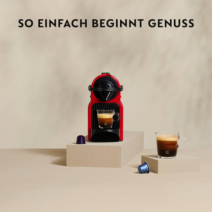 Krups Nespresso Inissia XN1005 Kapselmaschine - Kirschrot