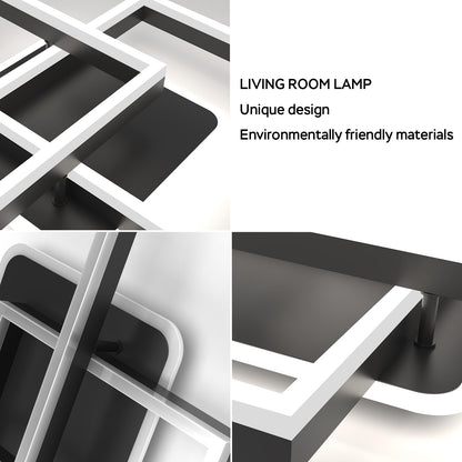 ANTENLICHT LED Deckenleuchte Modern Geometrisch Dimmbar - Schwarz