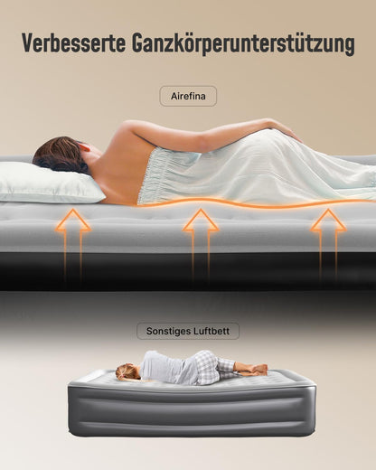 Airefina Luftbett Selbstaufblasend mit Pumpe - 2 Personen 190x137cm