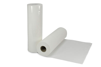 Ärztekrepp 2-lagig | 9 Rollen | Größe 50cm x 50m | hochwertig weiße Liegenabdeckung | doppelschichtige perforierte Papierrolle | Ideal für Krankenhäuser, Praxen, Tattoostudios uvm.