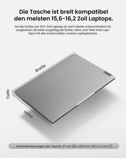 tomtoc Laptoptasche 15/15,6/16 Zoll Notebooktasche mit 360° Schutz