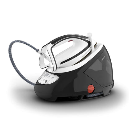 Tefal Pro Express Ultimate GV9550 Dampfbügelstation - schwarz/weiss. Effizientes Glätten von Textilien mittels Hochdruckdampf.