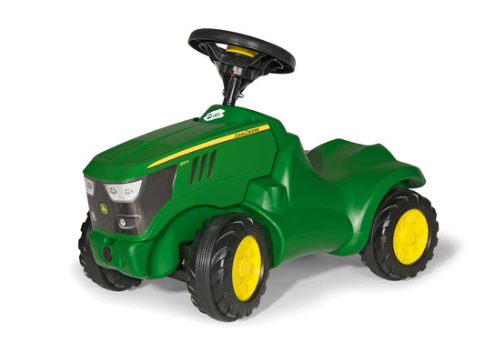 Rolly Toys Traktor Minitrac John Deere Rutscher - Grün. Grüner Trettraktor im John Deere Design. Ermöglicht Kindern ab 1,5 Jahren das selbstständige Fahren und Spielen im Freien.

