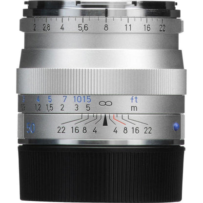 Zeiss 50mm f/2.0 Planar T* ZM Objektiv - Leica M, Silber