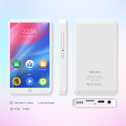 MECHEN H1 Pro MP3-Player mit Android 9.0, Bluetooth & WLAN, weiss