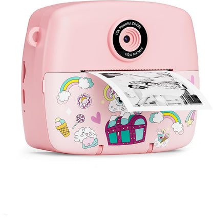ASTGMI C10 Kinderkamera mit Sofortdruck, 1080P HD, 32 GB Karte und 2,4-Zoll-IPS-Bildschirm