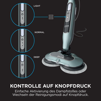 Shark S8201EUCP Automatischer Dampfreiniger Mop - Salbei-Grün