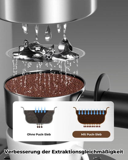 Vyranexa Bodenloser Siebträger 51 mm, 3 Ohren, für DeLonghi Dedica