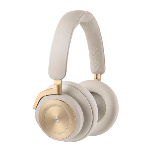 Bang & Olufsen Beoplay HX ANC Over-Ear Kopfhörer – Gold Tone: Ohrumschließende Kopfhörer mit Bügel zur Audiowiedergabe und aktiven Geräuschunterdrückung.