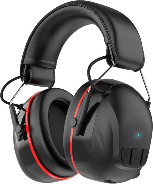 Doohoeek Bluetooth Kapselgehörschutz, 30 dB SNR, 120 h Betriebszeit, grosse Bedientasten