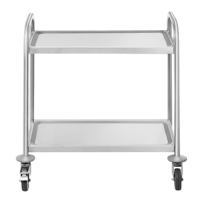 Royal Catering RCSW 2.1H Servierwagen Edelstahl 2 Borde