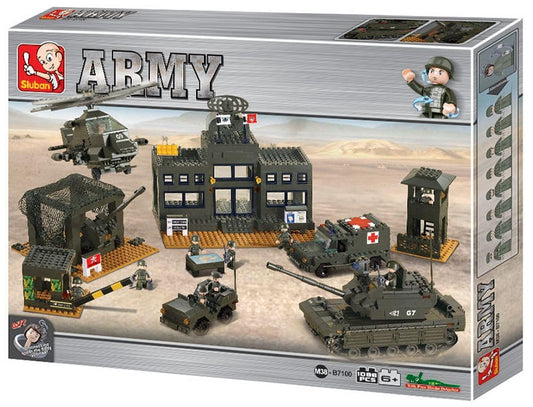 Sluban M38-B7100 Armee Hauptquartier Bausteine 1086 Teile