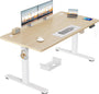 TRIUMPHKEY Höhenverstellbarer Schreibtisch 140x70 cm - Elektrisch USB für ergonomisches Arbeiten.