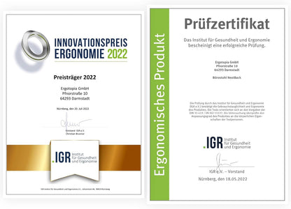 Ergotopia NextBack Ergonomischer Bürostuhl - mit Kopfstütze