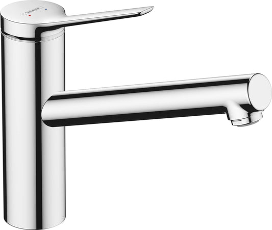 hansgrohe Zesis M33 Niederdruck Küchenarmatur Chrom, Chrom-Einhebelarmatur, liefert Wasser in Niederdrucksystemen für Spülen.