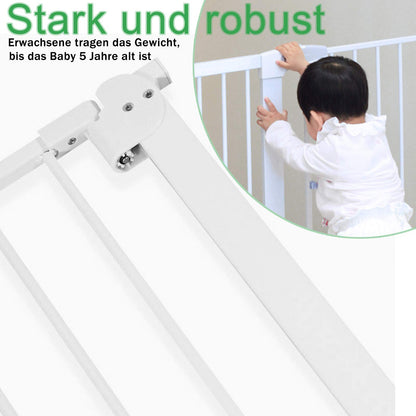 UISEBRT Treppenschutzgitter ohne Bohren, 85-95 cm, weiss