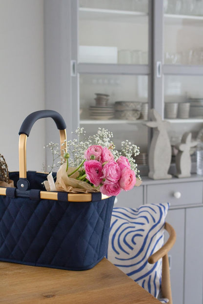 reisenthel carrybag frame rhombus Einkaufskorb - midnight gold