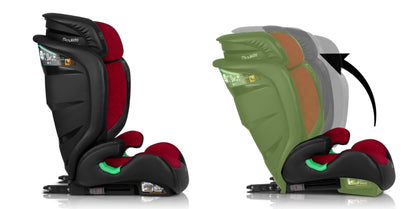 Nukido Louis Kindersitz für Kinder 15-36 kg ISOFIX - Rot