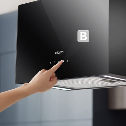CIARRA CBCB4850 Inselhaube - Umluft 48cm Smart Wi-Fi Schwarz