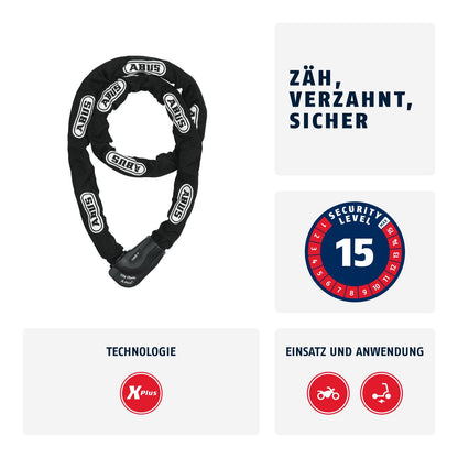 ABUS CityChain X-Plus 1060/170 Hochsicherheits-Kettenschloss - Schwarz