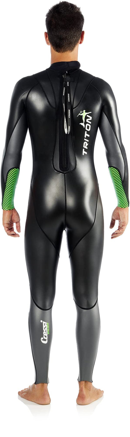Cressi Triton Man All In One Schwimm-Neoprenanzug 1.5mm Schwarz/Fluogrün XL