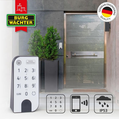 BURG-WÄCHTER ENTRYeasy 7601 PIN Türschloss mit Keypad - Schwarz