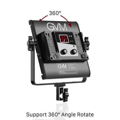 GVM 480 LED Videoleuchte Bi-Color Studio Set für Foto/Video – 3er-Pack