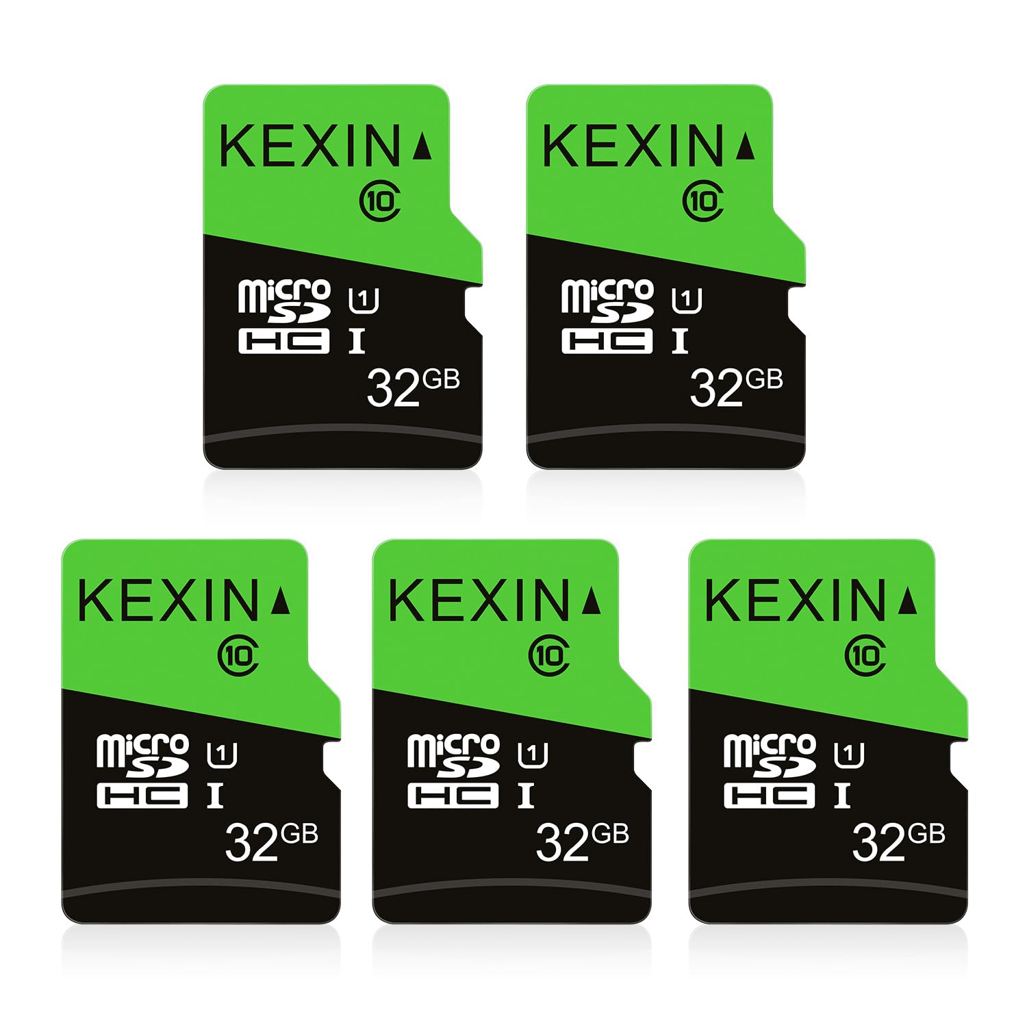 KEXIN Micro SD Karte 32GB 5er Pack, UHS-I U1 Class 10 mit SD-Adapter