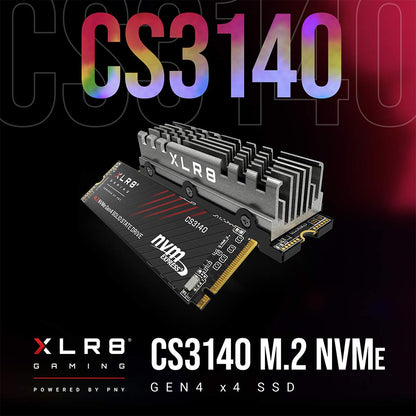 PNY XLR8 CS3140 Gen4 M.2 NVMe SSD 2TB Heatsink