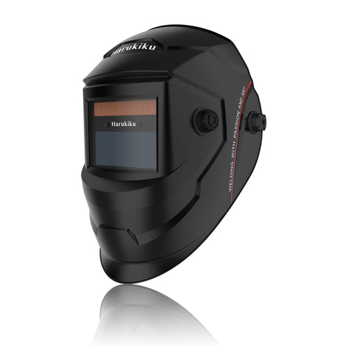 Harukiku LY500 Automatik-Schweisshelm True Color DIN 4/9-13 mit externem Einstellknopf und verstellbarem Kopfband