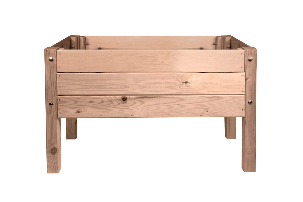 mgc24 Hochbeet Massiv für Kinder, Kiefernholz Braun, 79 x 40 x 50 cm – rechteckig, für Garten, Terrasse und Balkon