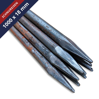 Schnureisen 10er Set – 1000 mm Länge, Ø 18 mm
