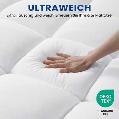 DUANDUAN Matratzen Topper 180x200 cm – Dicke Matratzenauflage