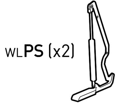 Ondis24 Gasdruckheber WLPS 140N für Keter Mülltonnenbox, 2er Set