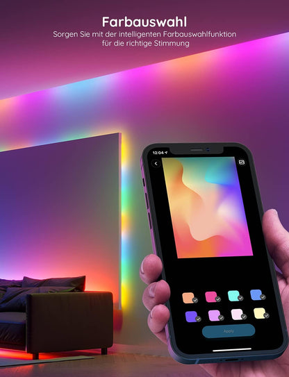 Govee RGBIC LED Streifen Musik Sync & App-steuerbar - 20m