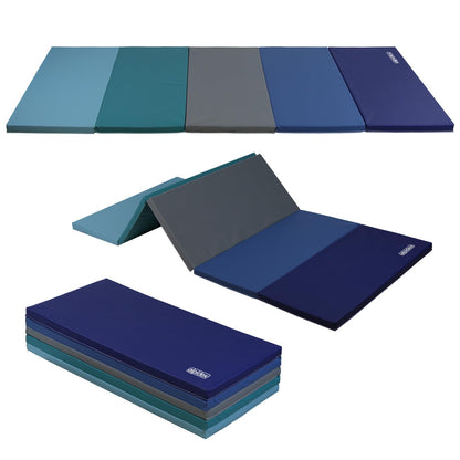 ALPIDEX Turnmatte klappbar 185 x 78 x 3,2 cm Gymnastikmatte blau