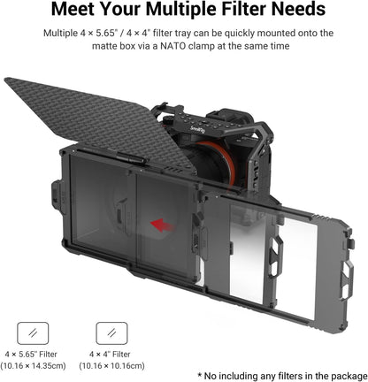 SMALLRIG Mini Matte Box Lite 3575 Gegenlichtblende mit Top Flag
