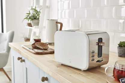 Swan Nordic Frühstücksset – Wasserkocher, Toaster, Mikrowelle Weiss